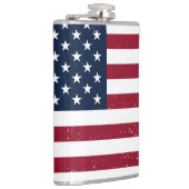 American Flag Vinyl Wrapped 8 oz Flask Flachmann (Rechts)