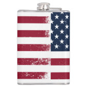 American Flag Vinyl Wrapped 8 oz Flask Flachmann (Rückseite)
