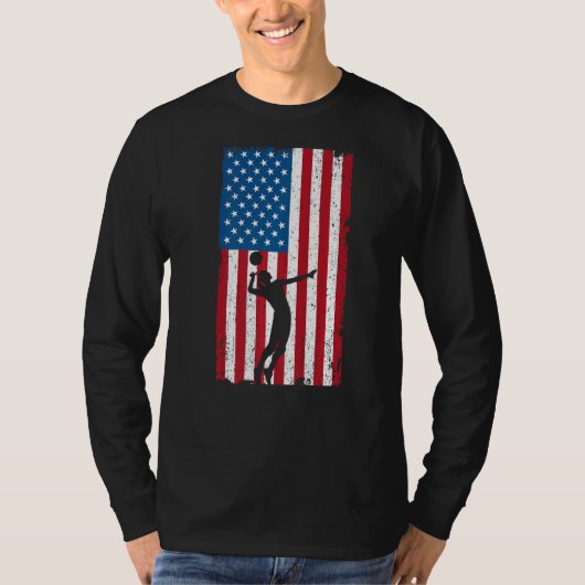 American Flag Volleyball 1 T-Shirt (Vorderseite)