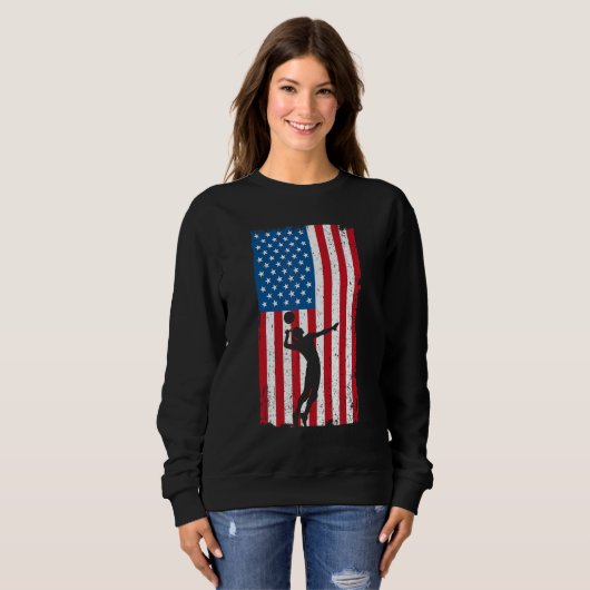 American Flag Volleyball Sweatshirt (Vorne ganz)