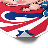 American Flag Wall Art for Baby's Room Poster (Ecke)