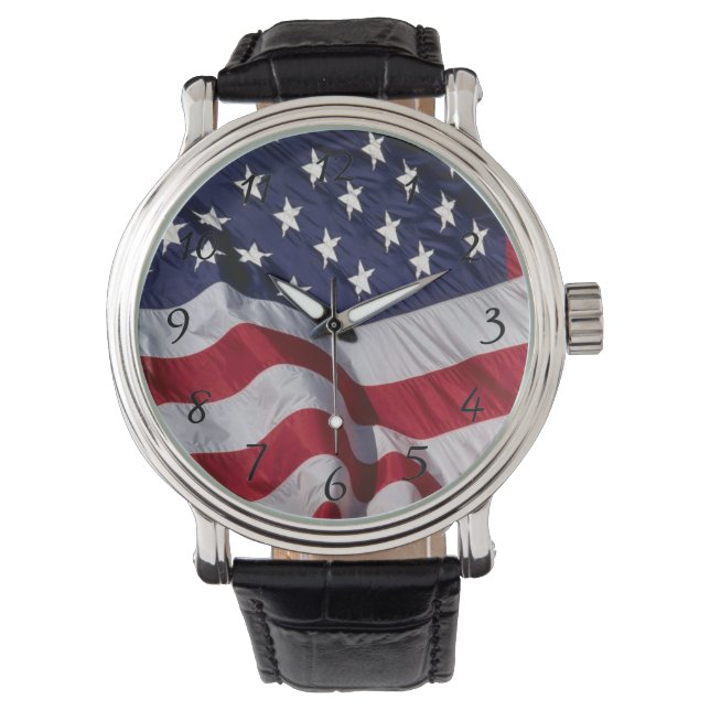American Flag Wall Uhr (Vorderseite)