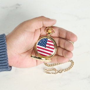 American Flag Watch patriotisch Armbanduhr