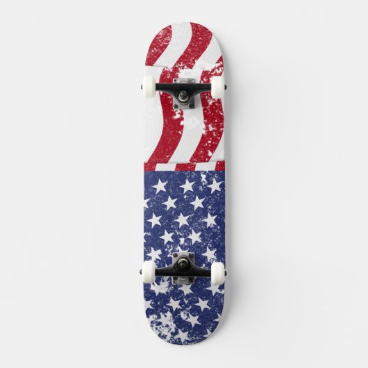 American Flag Wave - beängstigend #2 Skateboard (Vorderseite)