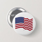 American Flag Wave Button (Vorne & Hinten)