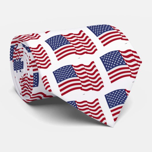 American Flag Wave Krawatte (Gerollt)