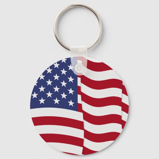 American Flag Wave Schlüsselanhänger (Vorderseite)