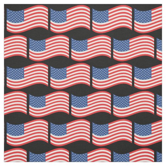 American Flag Wave Stoff (Muster)