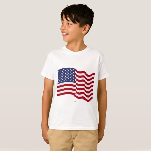 American Flag Wave T-Shirt (Vorne ganz)