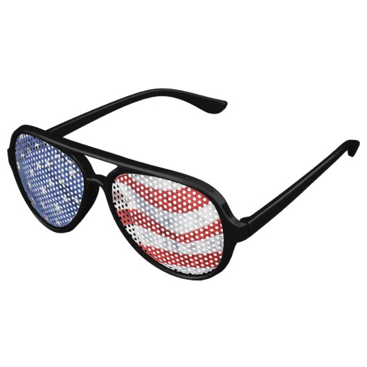 American Flag Wave US Flagge USA Sonnenbrille (Schrägansicht)