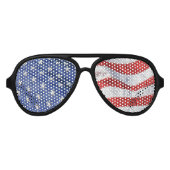 American Flag Wave US Flagge USA Sonnenbrille (Vorderseite)