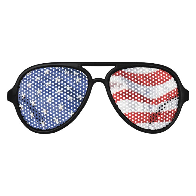 American Flag Wave US Flagge USA Sonnenbrille (Vorderseite)