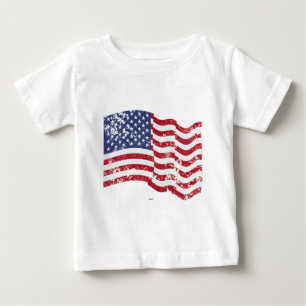 American Flag Waving - beängstigend Baby T-shirt