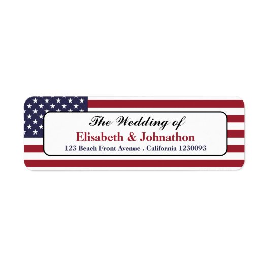American Flag Wedding (Vorne)