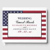 American Flag Wedding Gästebuch (Vorderseite)
