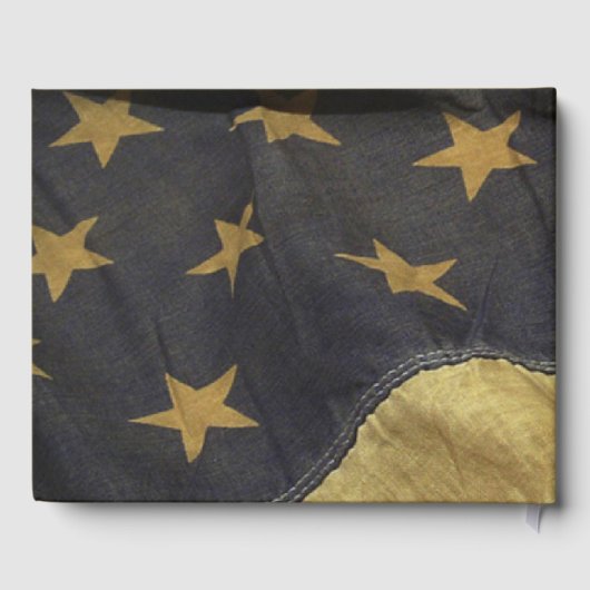 American Flag Wedding Gästebuch (Rückseite)