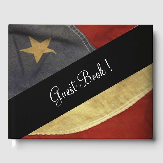 American Flag Wedding Gästebuch (Vorderseite)