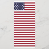 American Flag Wedding Menu Menükarte (Rückseite)