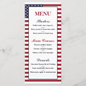 American Flag Wedding Menu Menükarte (Vorderseite)