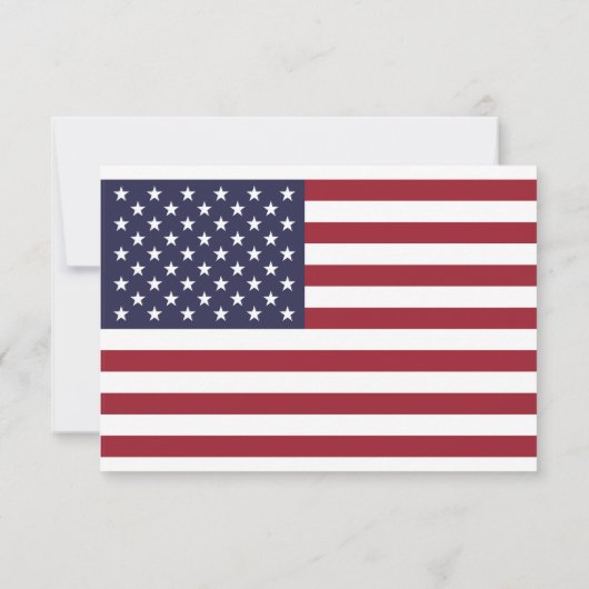American Flag Wedding RSVP (Rückseite)