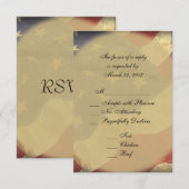American Flag Wedding RSVP Karte (Vorne/Hinten)