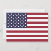 American Flag Wedding Save The Date (Rückseite)