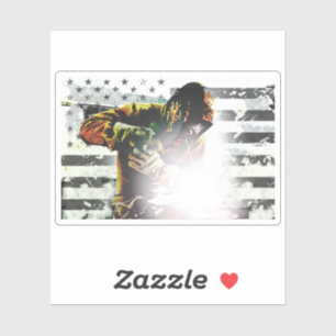 American Flag Welder Aufkleber