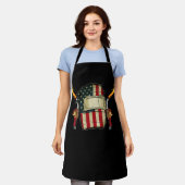 American Flag Welding Helmet Shape Cute Welder Schürze (Getragen)