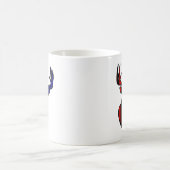 American Flag Whitetail Buck Kaffeetasse (Mittel)