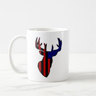 American Flag Whitetail Buck Kaffeetasse