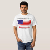 american_flag, WILL ICH AMERIKA-RÜCKSEITE, T-Shirt (Vorne ganz)
