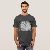 American Flag Windblown Grau T - Shirt (Vorne ganz)