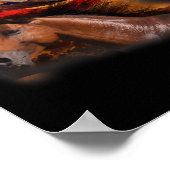 American Flag Wings Eagle Proud Patriotic 4. J Poster (Ecke)