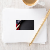 American Flag, wir haben Chalkboard Adressaufkleber (Insitu)