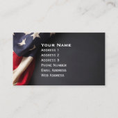 American Flag, wir haben Chalkboard Visitenkarte (Vorderseite)