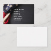 American Flag, wir haben Chalkboard Visitenkarte (Vorne/Hinten)