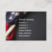 American Flag, wir haben Chalkboard Visitenkarte (Vorderseite)