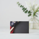 American Flag, wir haben Chalkboard Visitenkarte (Stehend Vorderseite)