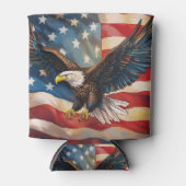 American Flag with Bald Eagle Dosenkühler (Vorderseite)