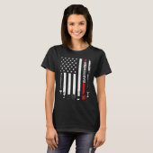 American Flag With Bartender  For Women Men T-Shirt (Vorne ganz)