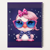 American Flag with Flamingo Cartoon-14484 Planer (Rückseite)