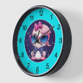 American Flag with Flamingo Cartoon-69680 Uhr (Winkel)