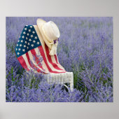 American Flag with Hat Poster (Vorne)