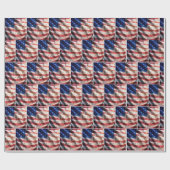 American Flag With Musical Notes Geschenkpapier (Flach)