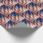 American Flag With Musical Notes Geschenkpapier (Ecke)