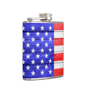 American Flag Wood Flachmann (Rechts)