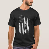 American Flag Woodworking Carpenter Carpentry Gift T-Shirt (Vorderseite)