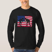 American Flag Wrestling Wrestler Wrestling Fan T-Shirt (Vorderseite)