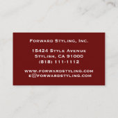 American Flag Your Logo Business Cards Visitenkarte (Rückseite)