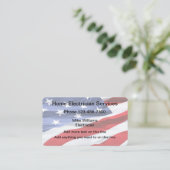 American Flag - Zwei Side Business Cards Visitenkarte (Stehend Vorderseite)